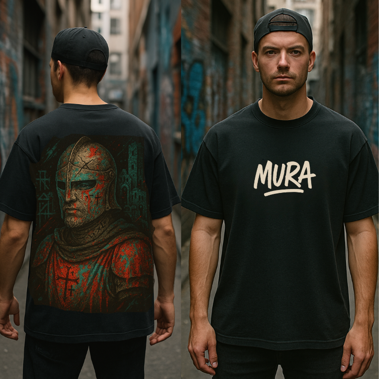 Playera Oversized "Guerrero del Muro" - MURA